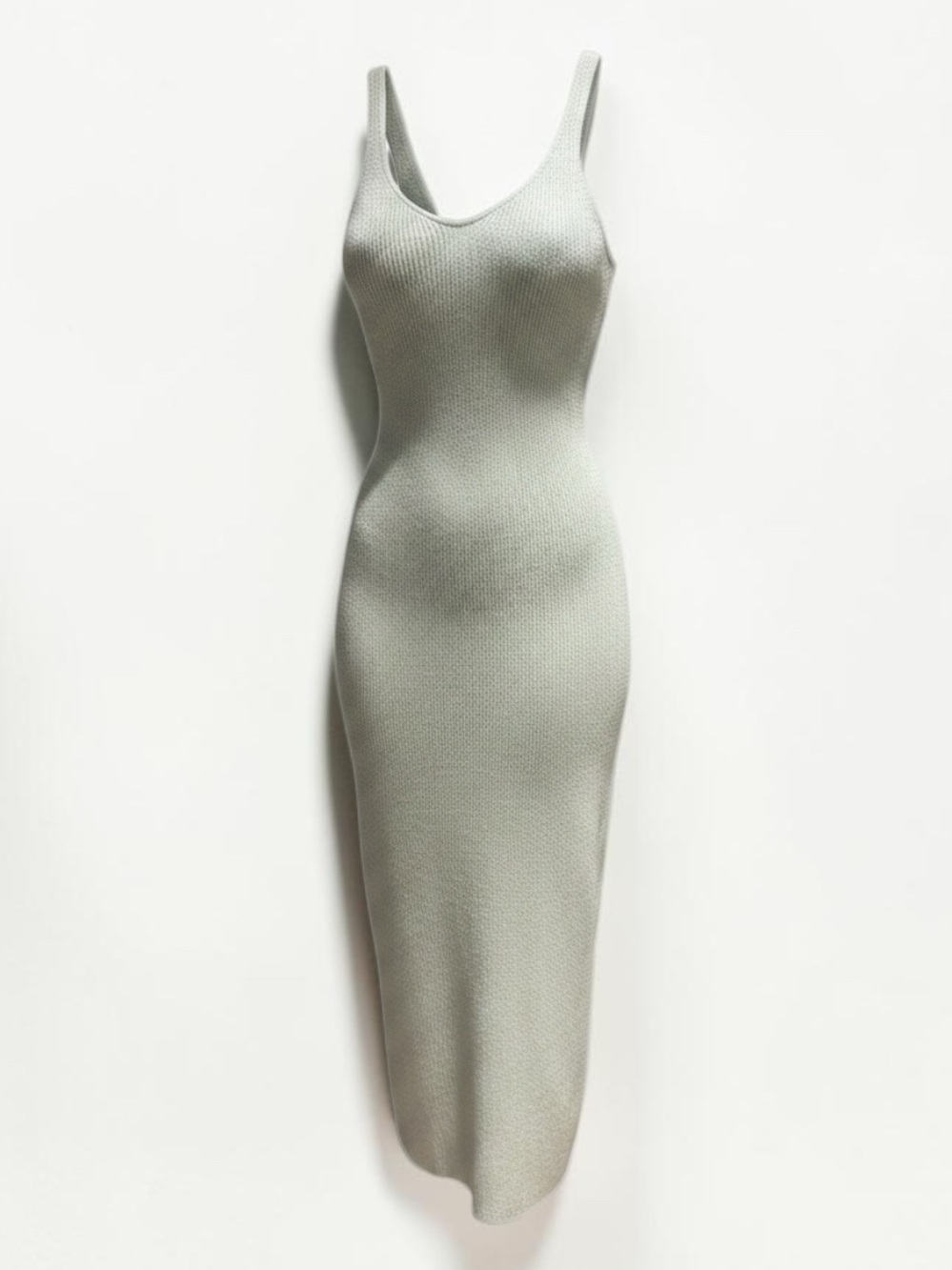 Freshman Mint Green Knit Tank Maxi Dress - Size M